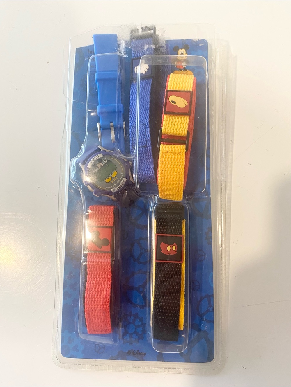 Disney Parks Mickey Mouse Field Ranger Digital Watch 5 Interchangeable Bands
